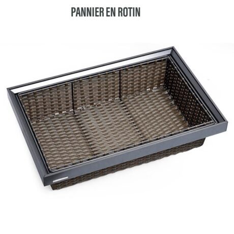 Panier Coulissant en Rotin Premium